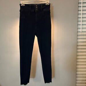 Dark Indigo American Eagle Jeans- Super Super Stretch